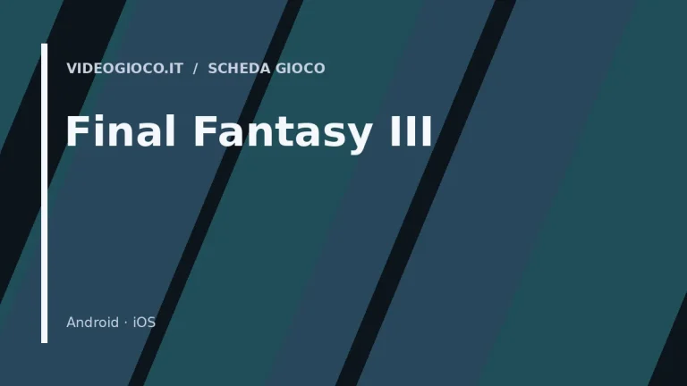 Copertina originale Videogioco.it per il gioco Final Fantasy III.