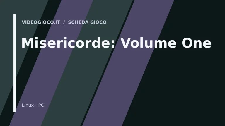 Copertina originale Videogioco.it per il gioco Misericorde: Volume One.