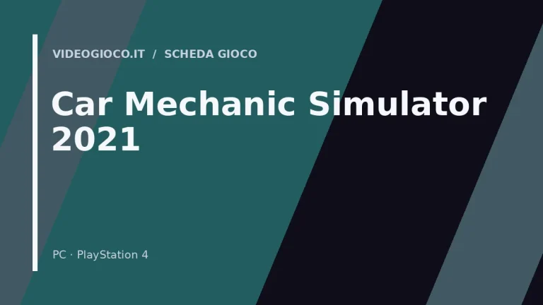 Visual grafico originale di Car Mechanic Simulator 2021 creato da Videogioco.it
