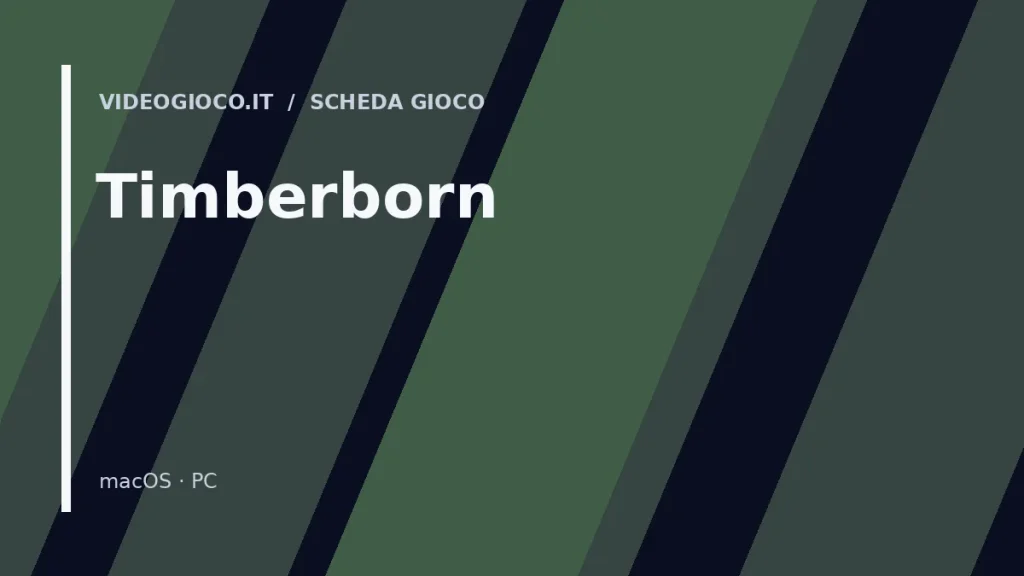 Visual grafico originale Videogioco.it per il videogioco Timberborn.