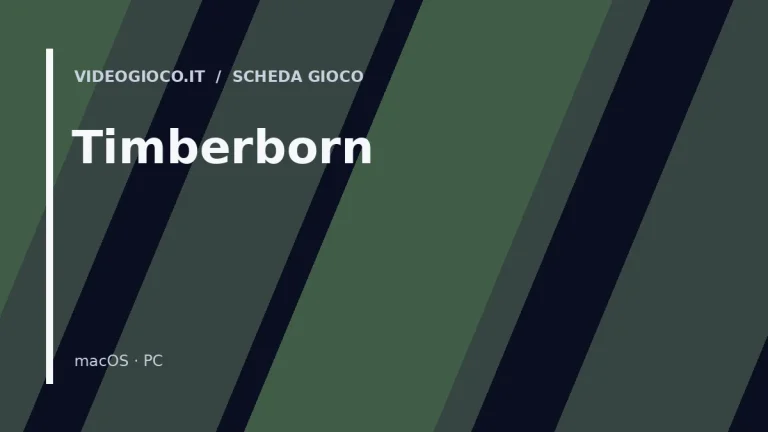 Visual grafico originale Videogioco.it per il videogioco Timberborn.