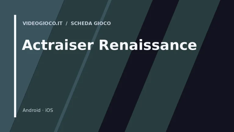 Visual grafica originale di Videogioco.it per il gioco Actraiser Renaissance.