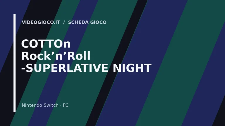 Visual grafica originale di Videogioco.it per il gioco COTTOn Rock'n'Roll -SUPERLATIVE NIGHT DREAMS-.