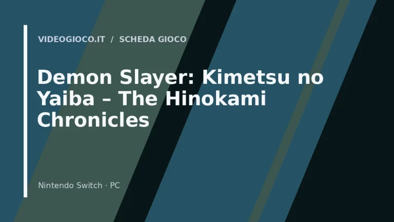 Visual grafico originale Videogioco.it per il gioco Demon Slayer: Kimetsu no Yaiba – The Hinokami Chronicles