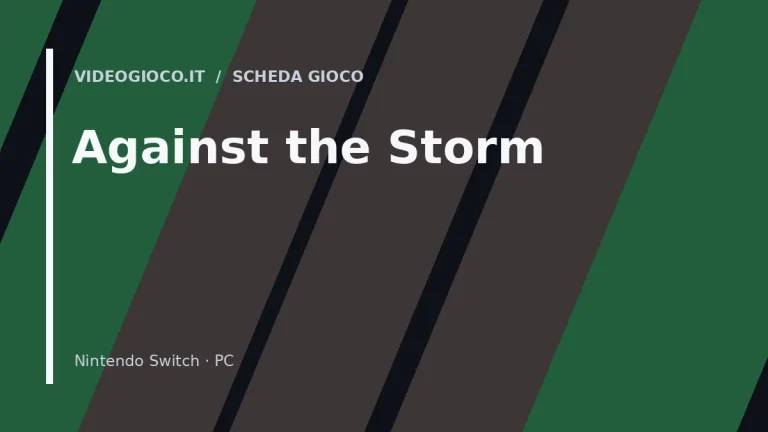 Copertina di Against the Storm, visual grafico originale Videogioco.it.