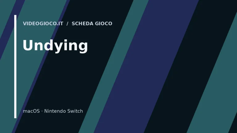 Copertina di Undying, visual grafico originale Videogioco.it.