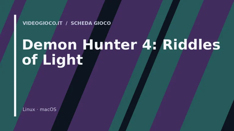 Copertina di Demon Hunter 4: Riddles of Light realizzata con visual grafico originale di Videogioco.it.