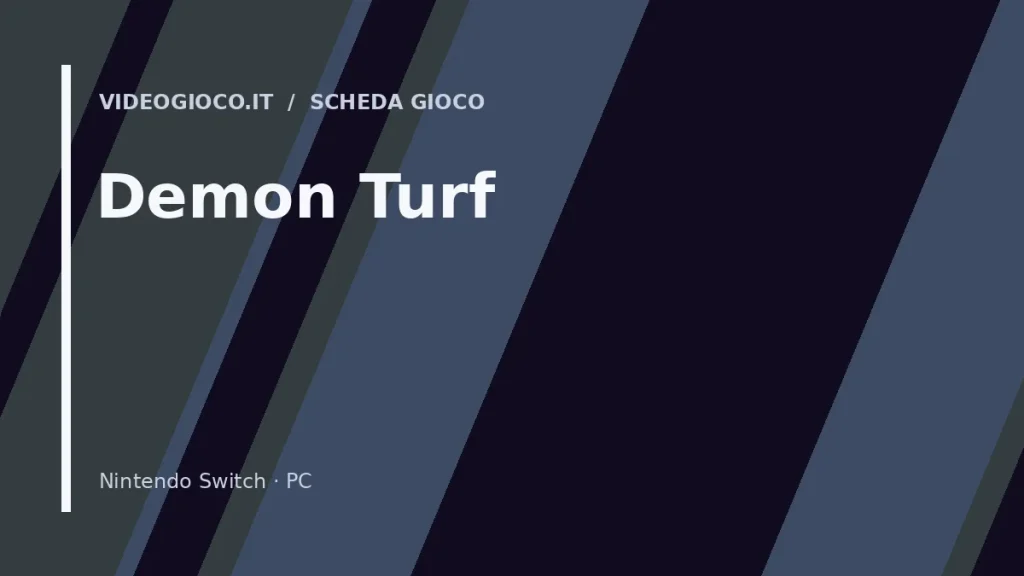 Visual grafico originale Videogioco.it per Demon Turf