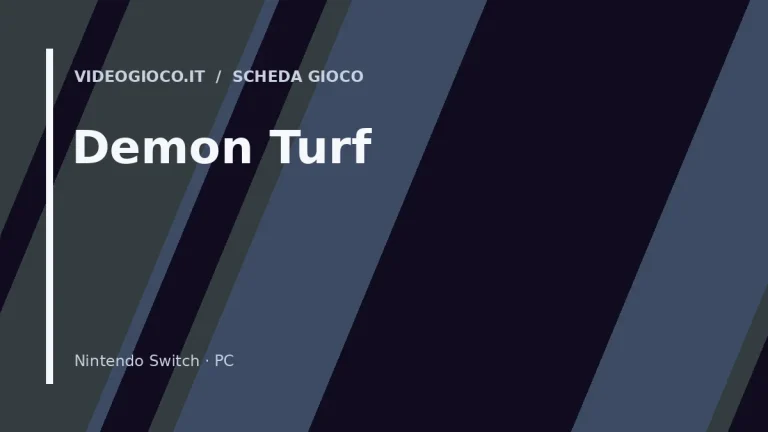 Visual grafico originale Videogioco.it per Demon Turf
