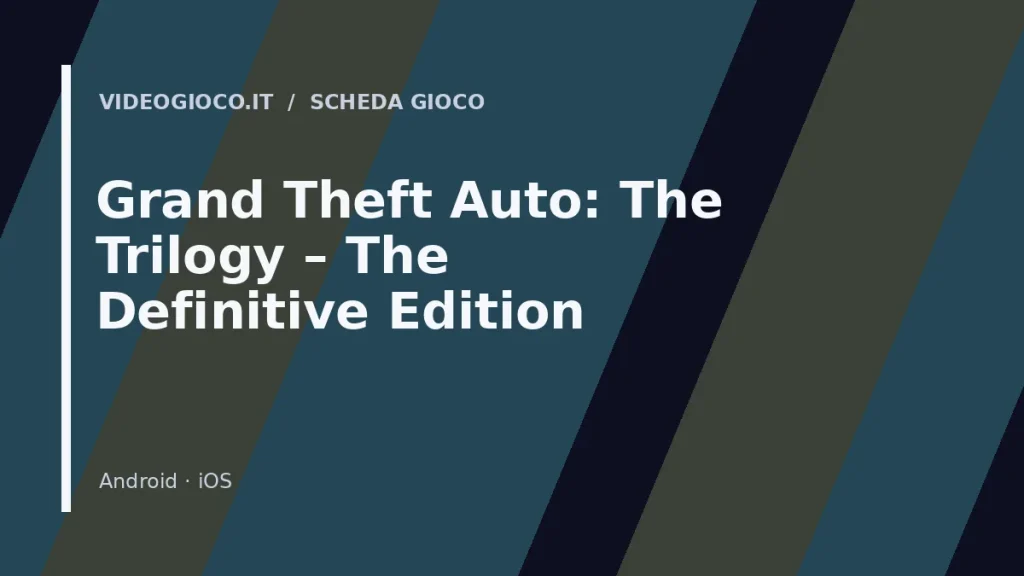 Visual grafico originale Videogioco.it per Grand Theft Auto: The Trilogy – The Definitive Edition