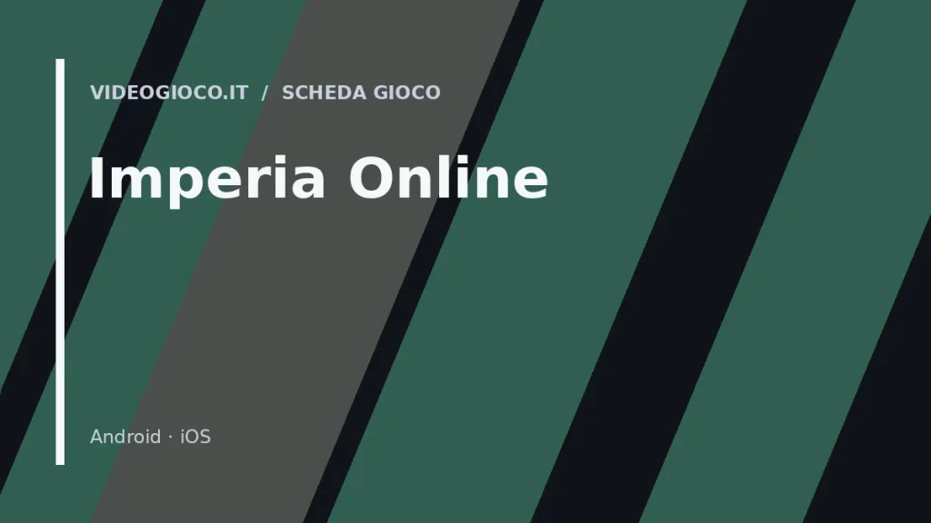 Copertina del gioco Imperia Online con visual grafico originale di Videogioco.it