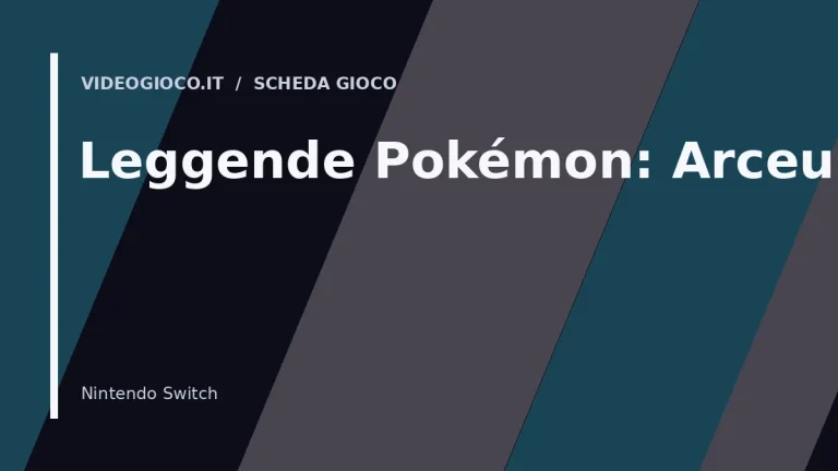 Visual grafico originale Videogioco.it per il gioco Leggende Pokémon: Arceus.