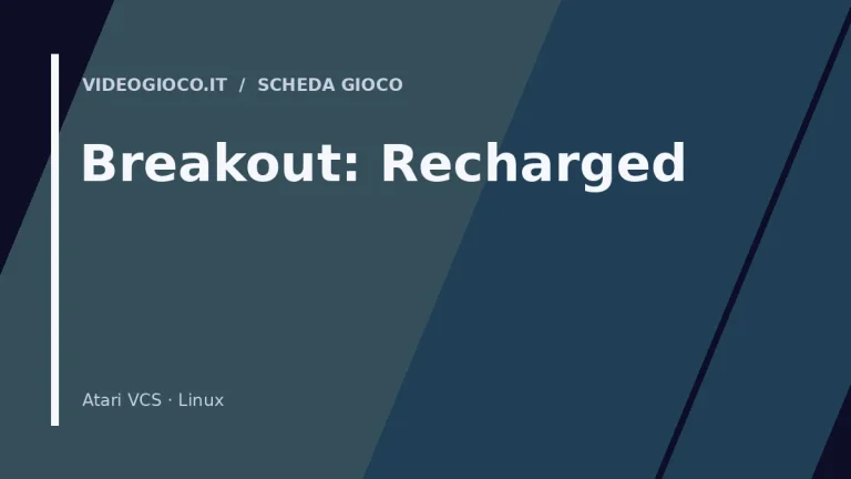 Visual grafico originale Videogioco.it per il gioco Breakout: Recharged.