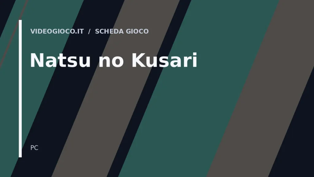Visual grafico originale di Videogioco.it per il gioco Natsu no Kusari