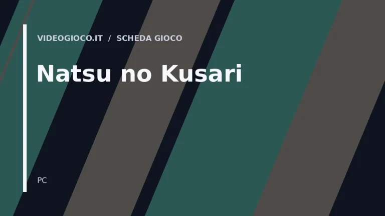 Visual grafico originale di Videogioco.it per il gioco Natsu no Kusari