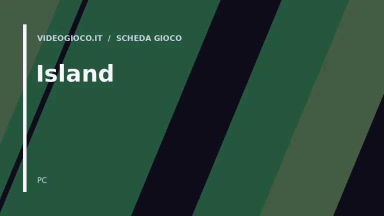 Visual grafico originale di Videogioco.it per il gioco Island