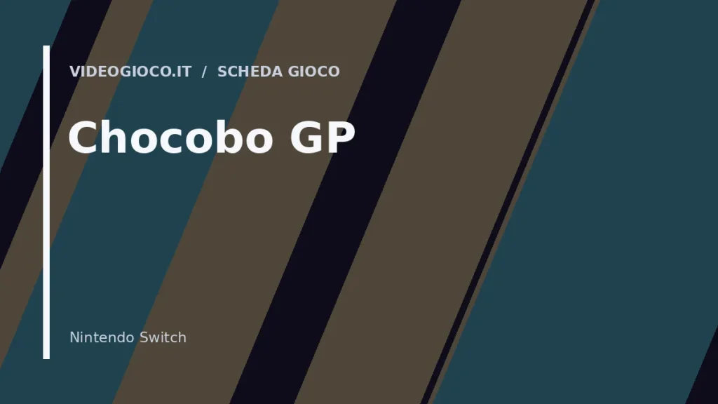 Visual grafico originale Videogioco.it dedicato al gioco Chocobo GP.