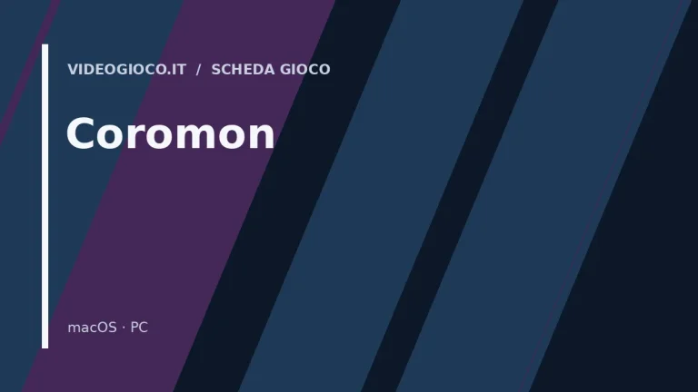 Copertina del gioco Coromon con visual grafico originale di proprietà di Videogioco.it.