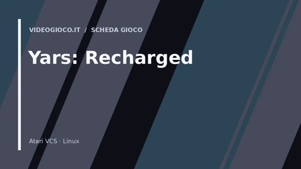Visual di copertina per il gioco Yars: Recharged