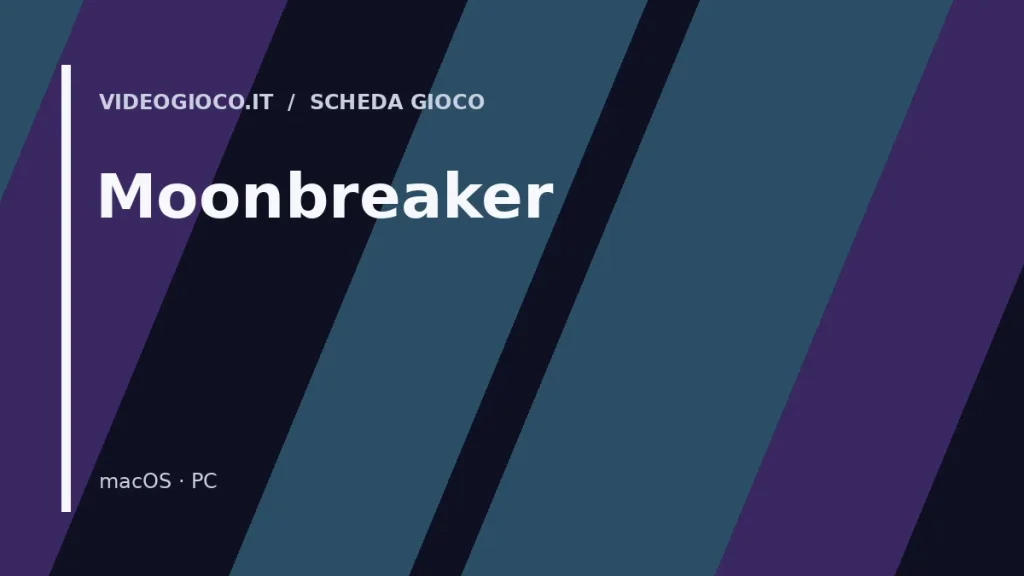 Visual grafico originale di Videogioco.it per il videogioco Moonbreaker.