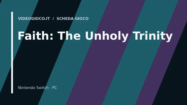 Visual grafico originale Videogioco.it per il gioco Faith: The Unholy Trinity