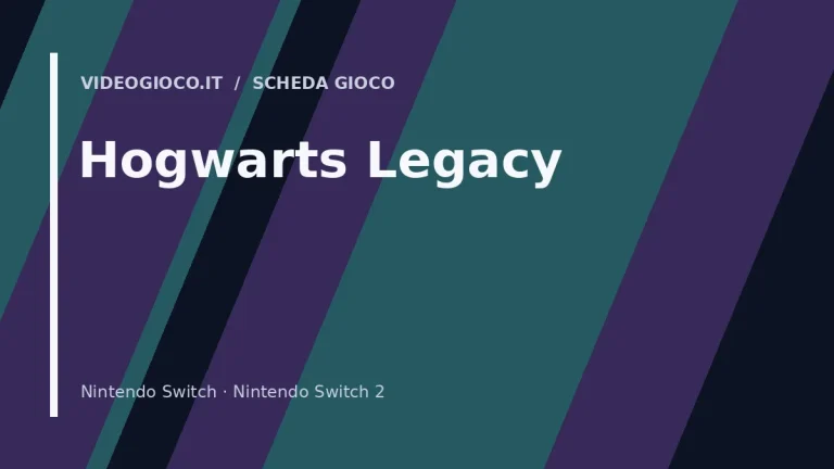 Visual grafico originale Videogioco.it per il videogioco Hogwarts Legacy.