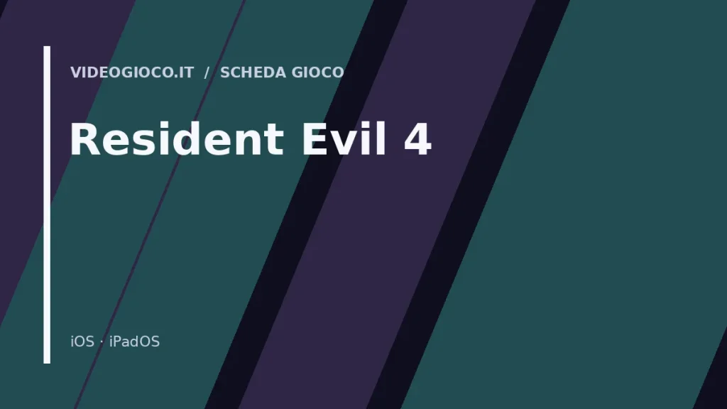 Visual grafico originale Videogioco.it dedicato a Resident Evil 4