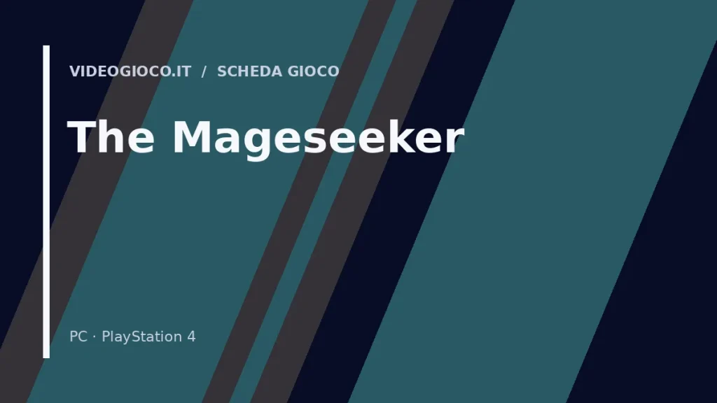 Visual grafico originale di Videogioco.it per il videogioco The Mageseeker