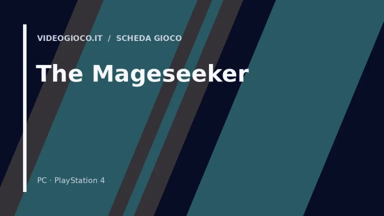 Visual grafico originale di Videogioco.it per il videogioco The Mageseeker