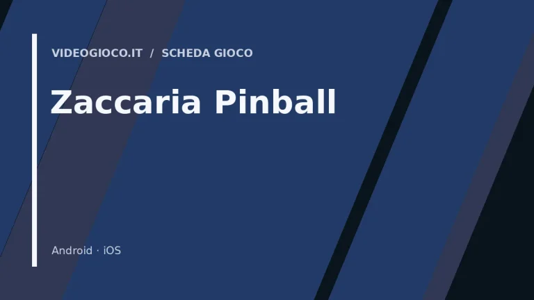 Visual grafico originale Videogioco.it per Zaccaria Pinball
