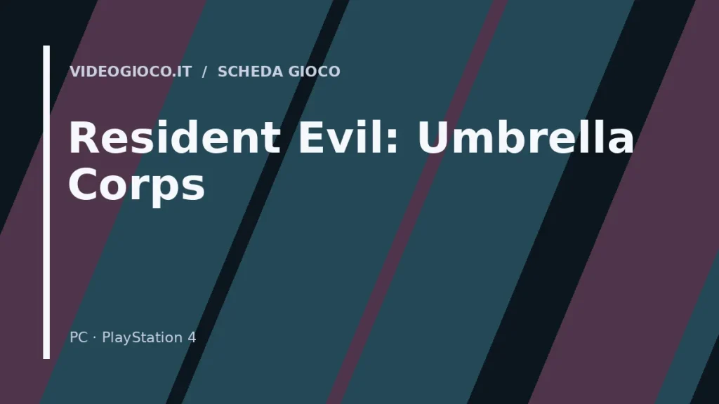 Visual grafico originale Videogioco.it per Resident Evil: Umbrella Corps