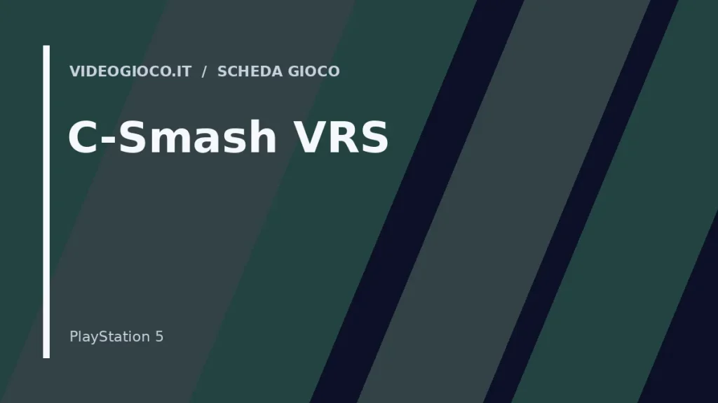Copertina originale Videogioco.it per il gioco C-Smash VRS