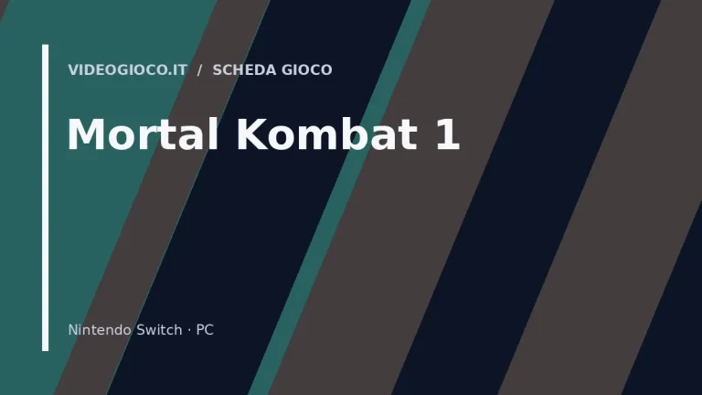 Copertina di Mortal Kombat 1 con visual grafico originale Videogioco.it