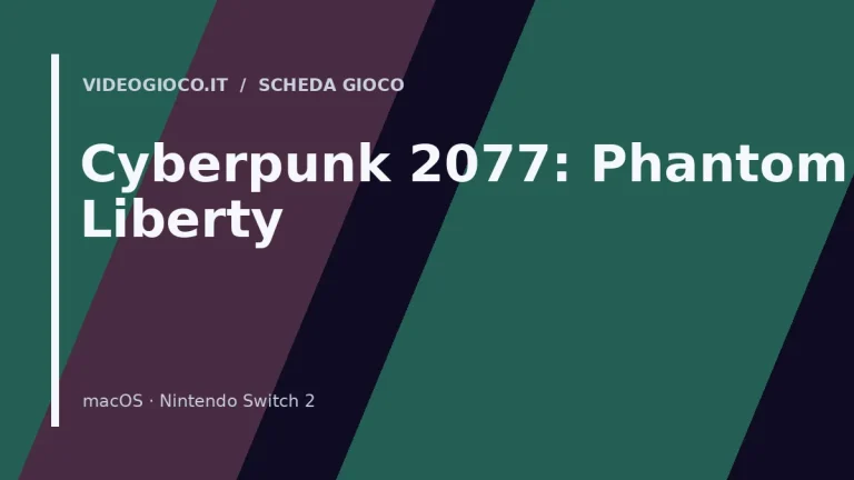 Copertina di Cyberpunk 2077: Phantom Liberty con visual grafico originale Videogioco.it