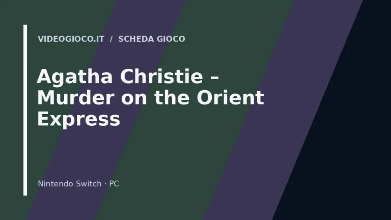 Copertina del videogioco Agatha Christie – Murder on the Orient Express