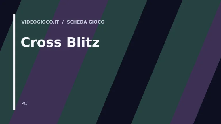 Visual grafico originale Videogioco.it per Cross Blitz