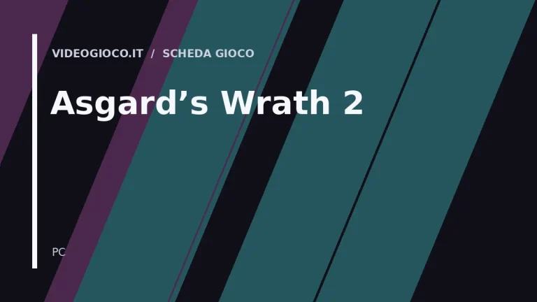 Visual grafico originale di Videogioco.it per il videogioco Asgard's Wrath 2.