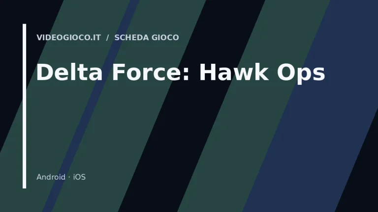 Visual grafico originale di Videogioco.it per il videogioco Delta Force: Hawk Ops.
