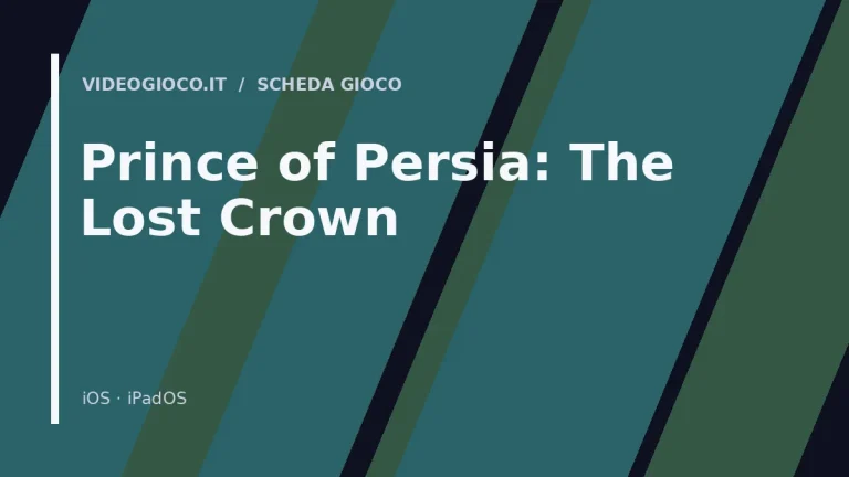 Visual di copertina per Prince of Persia: The Lost Crown, grafica originale di Videogioco.it