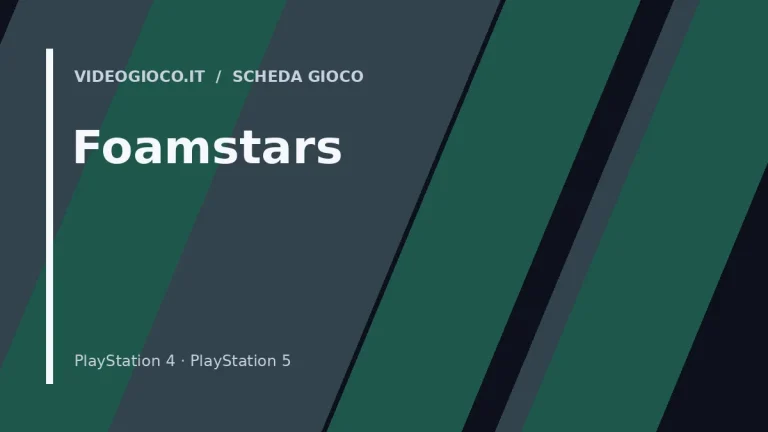 Visual grafico originale di Videogioco.it per Foamstars