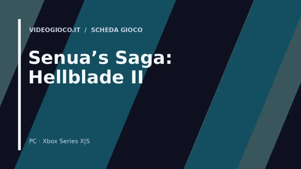 Copertina di Senua’s Saga: Hellblade II: visual grafico originale di proprietà di Videogioco.it