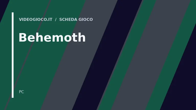 Visual grafico originale di Videogioco.it dedicata al gioco Behemoth.