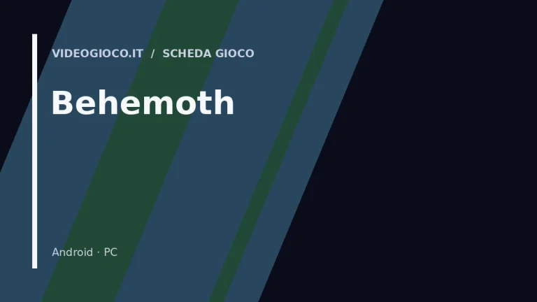 Visual grafico originale di Videogioco.it per il videogioco Behemoth