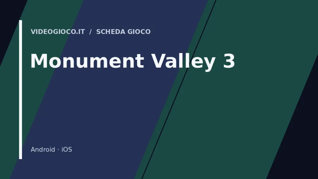 Visual grafico originale di Videogioco.it per il videogioco Monument Valley 3