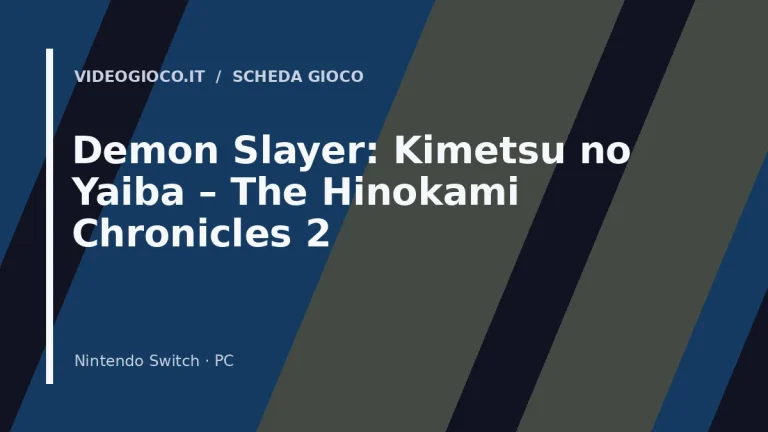 Visual grafico originale Videogioco.it per il gioco Demon Slayer: Kimetsu no Yaiba – The Hinokami Chronicles 2