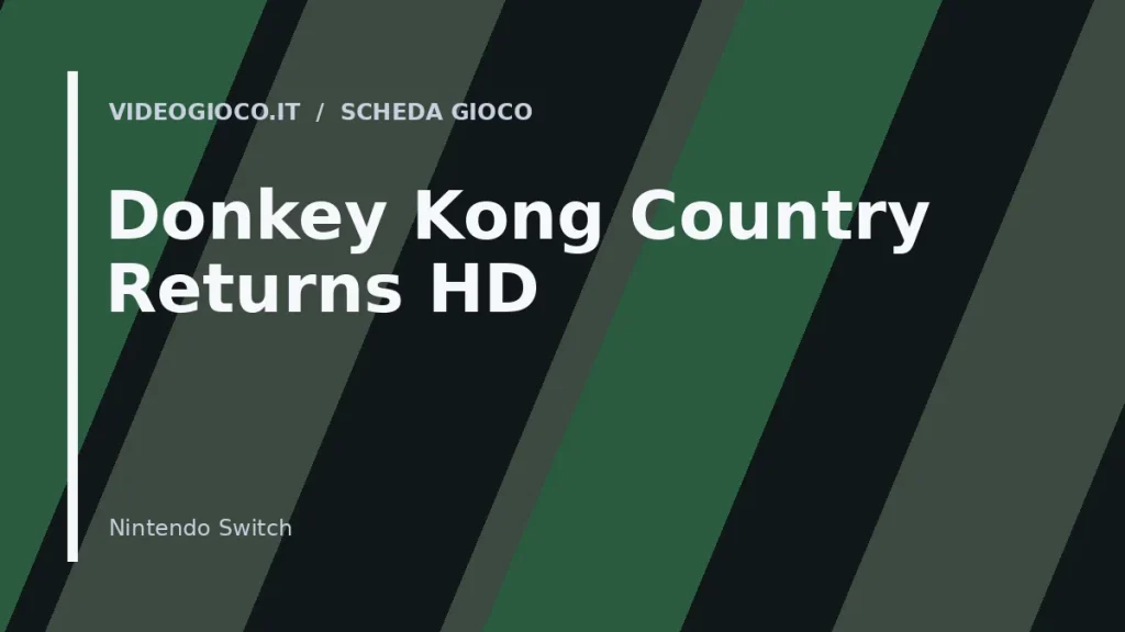 Visual grafico originale Videogioco.it per Donkey Kong Country Returns HD