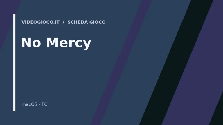 Copertina di No Mercy con visual grafico originale Videogioco.it