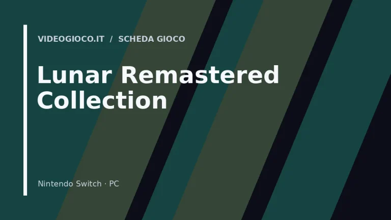 Copertina del videogioco Lunar Remastered Collection: visual grafico originale di Videogioco.it