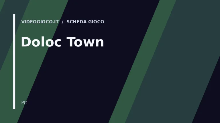 Copertina originale di Doloc Town realizzata da Videogioco.it
