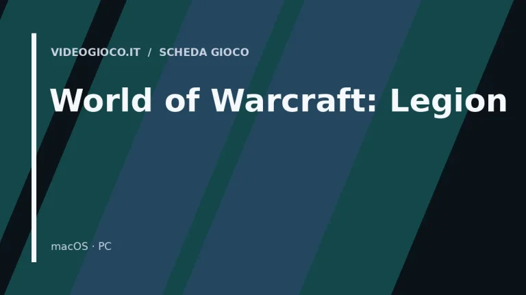 Visual grafico originale Videogioco.it per il videogioco World of Warcraft: Legion